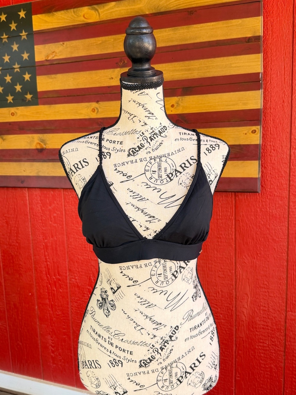 Roxy Black Triangle Swim Bikini Top - Picture 2 of 4